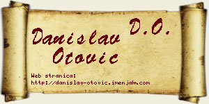 Danislav Otović vizit kartica
